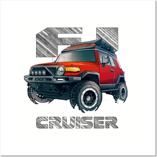FJ Cruiser (XJ10) – Radiant Red Posters and Art